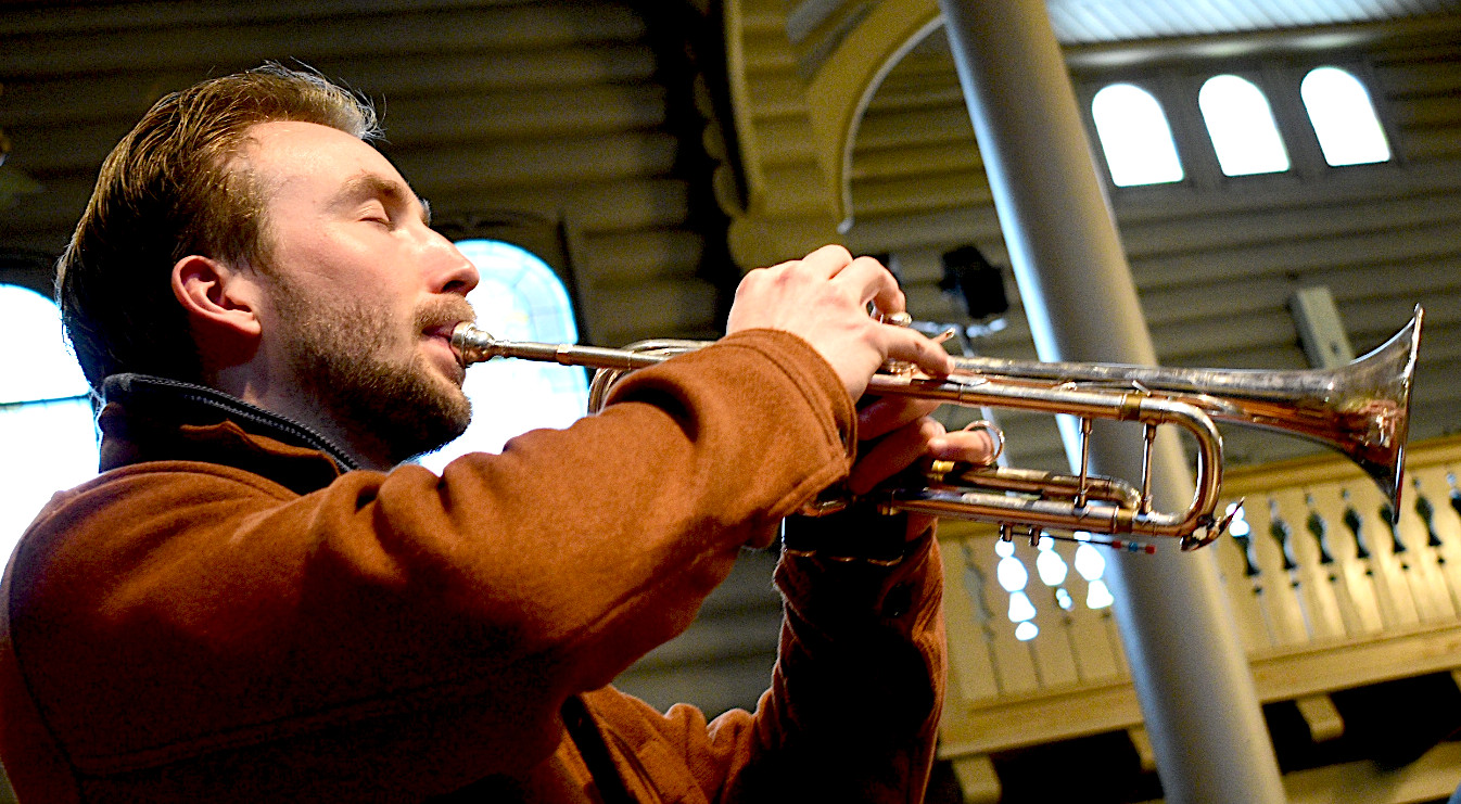 Esten Sløgedal Sørhus med trumpet